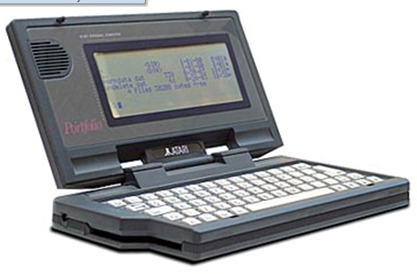 Från nr 9-1989: Vi testar Atari Portfolio – liten dator för stora behov